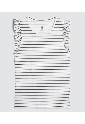 Camiseta Para Niña Manga Sisa Color Azul  Marca Ostu #90090250