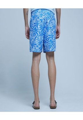 Ropa De Playa Para Hombre Pantaloneta De Baño Corta Color Azul Marca Ostu #60270030