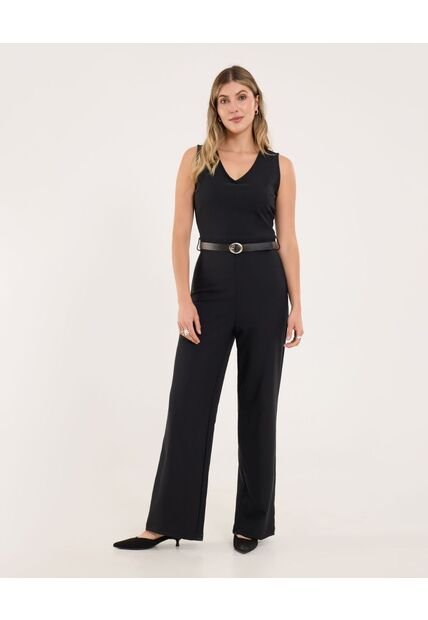 Enterizo Para Mujer Manga Sisa Color Negro Marca Ostu #40320136