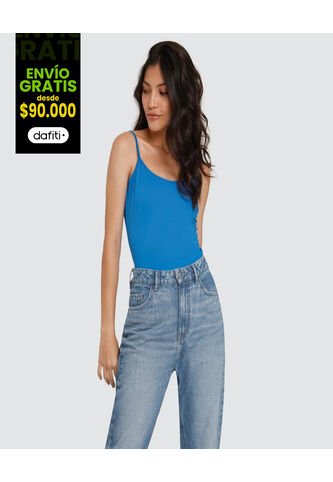 Camiseta Para Mujer Manga Sisa Color Azul  Marca Ostu #40091547 Ostu