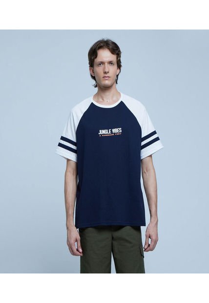 Camiseta Para Hombre Manga Corta Color Azul  Marca Ostu #60091156