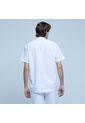 Camisa Para Hombre Manga Corta Con Bolsillo Color Blanco Marca Ostu #60010616 de Ostu