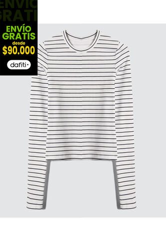 Camiseta Para Mujer Manga Larga Color Negro Marca Ostu #40092020 Ostu