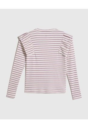 Camiseta Para Niña Manga Larga Color Morado Marca Ostu #90090218