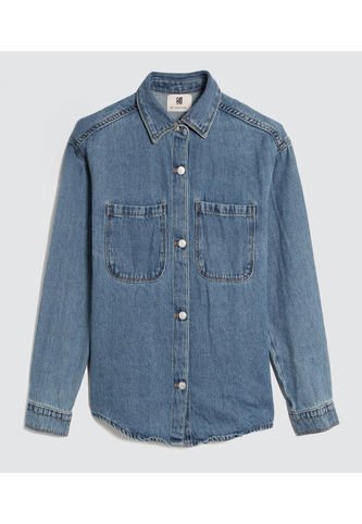 Camisa Para Niña Manga Larga Color Azul  Marca Ostu #90010009 Ostu