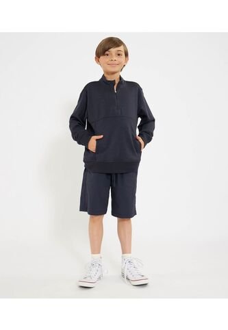 Bermuda Infantil Niño Regular Corto Color Azul Marca Ostu #80100057 Ostu