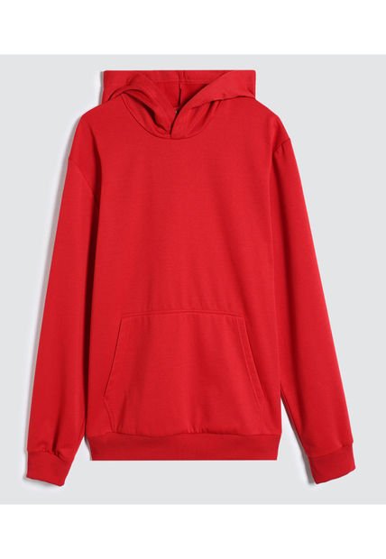 Buzo Para Hombre Hoodie Color Rojo Marca Ostu #60060422