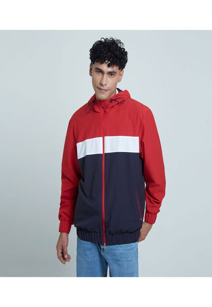 Chaqueta Para Hombre  Color Rojo Marca Ostu #60080121