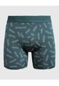 Pantaloncillo Para Hombre Boxer Filete Corto Microfibra Color Verde Marca Ostu #60000502 de Ostu