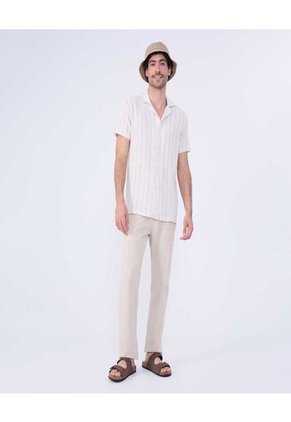 Pantalon Para Hombre Color Beige Marca Ostu #60070446