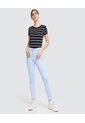 Pantalon Para Mujer 5 Bolsillos Color Azul  Marca Ostu #40070311 de Ostu