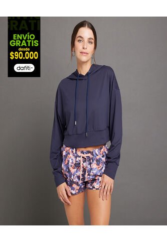 Buzo Para Mujer Hoodie Color Azul  Marca Ostu #40060241 Ostu