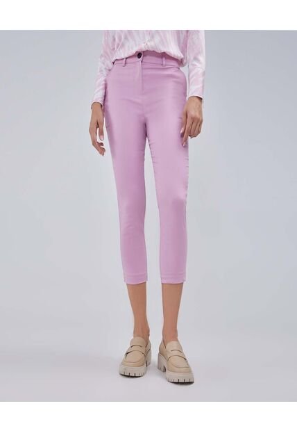 Pantalon Para Mujer Capri Color Rosapastel Marca Ostu #40070634