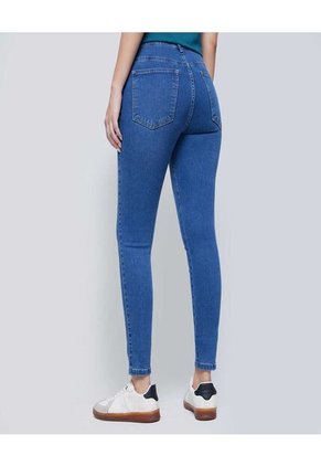 Jean Para Mujer Skinny Color Azul Medio Marca Ostu #40160424