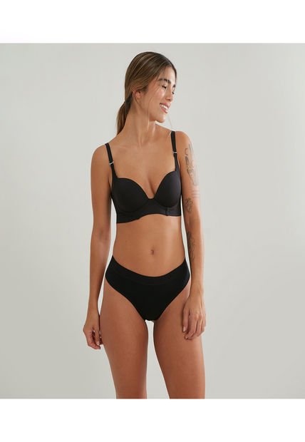Brasier Para Mujer Copa Completa Color Negro Marca Ostu #40830009