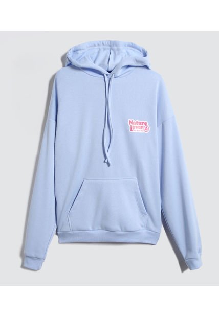 Buzo Para Mujer Hoodie Color Azul  Marca Ostu #40060334