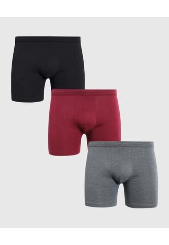 Pantaloncillo Para Hombre Boxer Filete Medio Algodón Color Negro Marca Ostu #60000514 Ostu