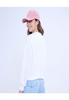 Buzo Para Mujer Cuello Redondo Color Crema Marca Ostu #40060445