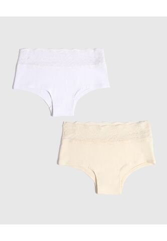 Panty Para Mujer Cachetero Color Blanco Marca Ostu #40800105 Ostu