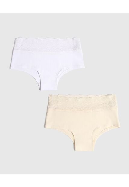 Panty Para Mujer Cachetero Color Blanco Marca Ostu #40800105