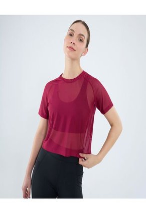 Camiseta Para Mujer Manga Corta Cuello Redondo Color Morado Marca Ostu #40092455