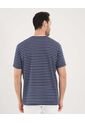 Camiseta Para Hombre Manga Corta Cuello Redondo Color Azul Marca Ostu #60091786 de Ostu
