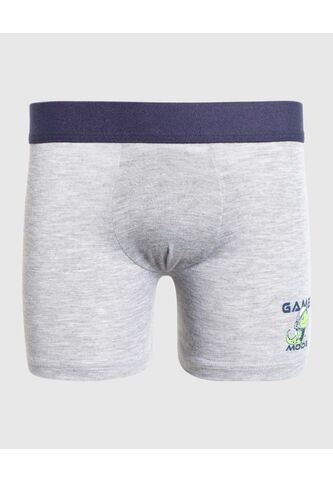 Boxer Infantil Niño Filete Medio Color Gris Marca Ostu #80000095 Ostu