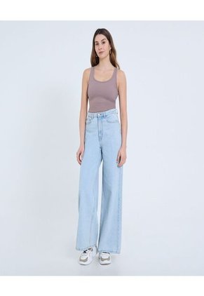 Camiseta Para Mujer Manga Sisa Color Café Marca Ostu #40092340