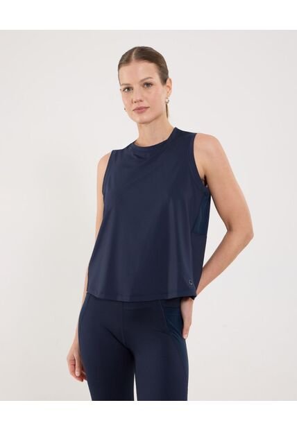 Camiseta Para Mujer Manga Sisa Cuello Redondo Color Azul Marca Ostu #40092449