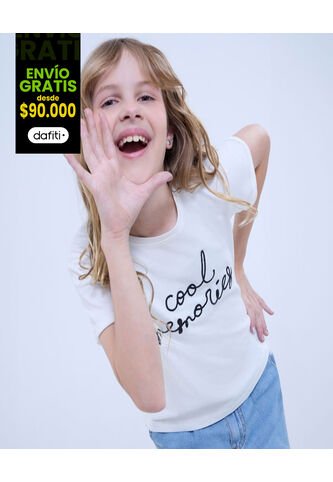 Camiseta Para Niña Manga Corta Color Pack X Marca Ostu #90090243 Ostu