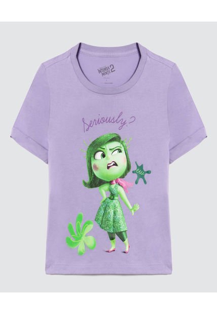 Camiseta Para Niña Manga Corta Color Morado Marca Ostu #90090230