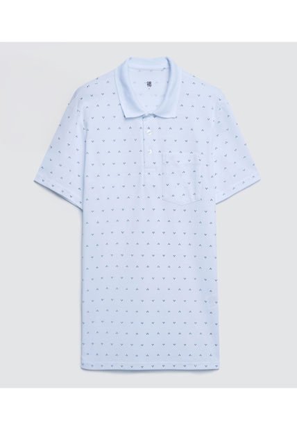 Polo Para Hombre Cuello Tejido Con Bolsillo Color Blanco Marca Ostu #60110577