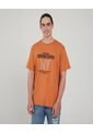 Camiseta Para Hombre Manga Corta Color Café  Marca Ostu #60091049 de Ostu