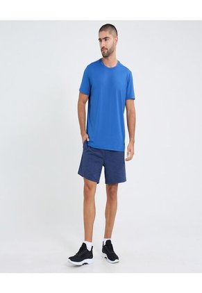 Camiseta Para Hombre Manga Corta Cuello Redondo Color Azul Marca Ostu #60091620