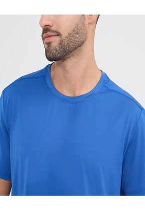 Camiseta Para Hombre Manga Corta Cuello Redondo Color Azul Marca Ostu #60091620
