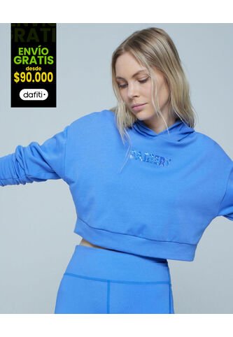 Buzo Para Mujer Hoodie Color Azul  Marca Ostu #40060325 Ostu
