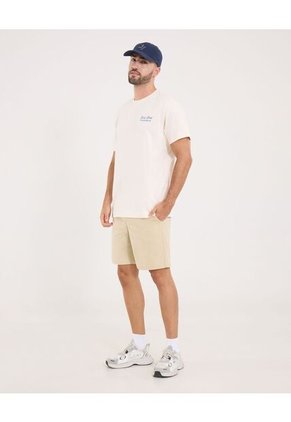 Bermuda Para Hombre Jogger Corto Color Beige Marca Ostu #60100457