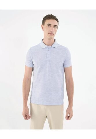 Polo Para Hombre Cuello Tejido Sin Bolsillo Color Gris  Marca Ostu #60110241 Ostu
