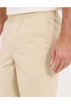 Bermuda Para Hombre Jogger Corto Color Beige Marca Ostu #60100457