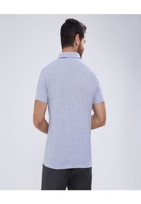 Polo Para Hombre Cuello Tejido Sin Bolsillo Color Gris  Marca Ostu #60110241