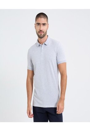 Polo Para Hombre Cuello Tejido Sin Bolsillo Color Gris Marca Ostu #60110760