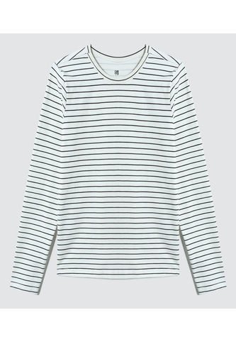 Camiseta Para Mujer Manga Larga Color Negro Marca Ostu #40092021 Ostu