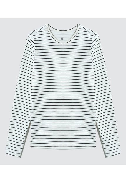 Camiseta Para Mujer Manga Larga Color Negro Marca Ostu #40092021