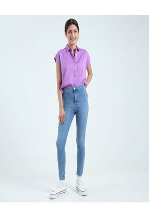 Jean Para Mujer Skinny Color Azul  Marca Ostu #40160387