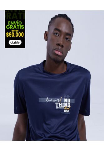 Camiseta Para Hombre Manga Corta Color Azul  Marca Ostu #60090973 Ostu