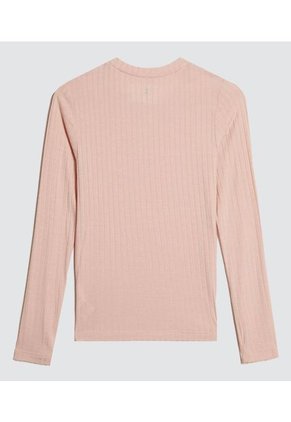 Camiseta Para Niña Manga Larga Cuello Redondo Color Rosado Marca Ostu #90090257