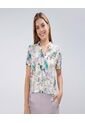 Camisa Para Mujer Manga Corta Color Crudo Marca Ostu #40010230 de Ostu