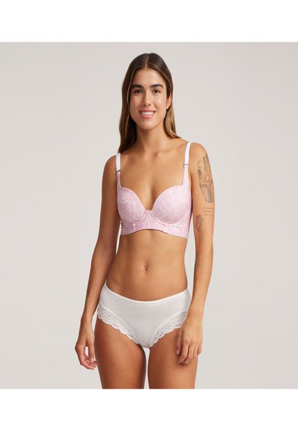 Brasier Para Mujer Copa Completa Color Rosado  Marca Ostu #40830010