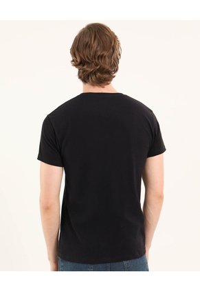 Camiseta Para Hombre Manga Corta Color Negro Marca Ostu #60091580