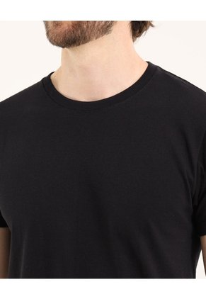 Camiseta Para Hombre Manga Corta Color Negro Marca Ostu #60091580